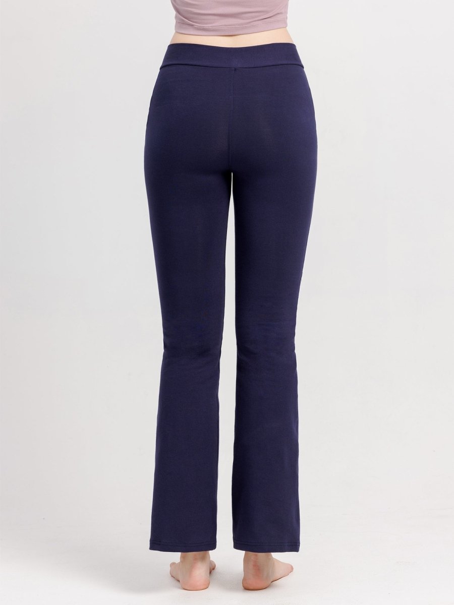 [Loopa] コットンストレッチパンツ（Vフロント）Cotton stretch Yoga Pants V-front - Loopa ルーパ 公式 ヨガウェア・フィットネスウェア