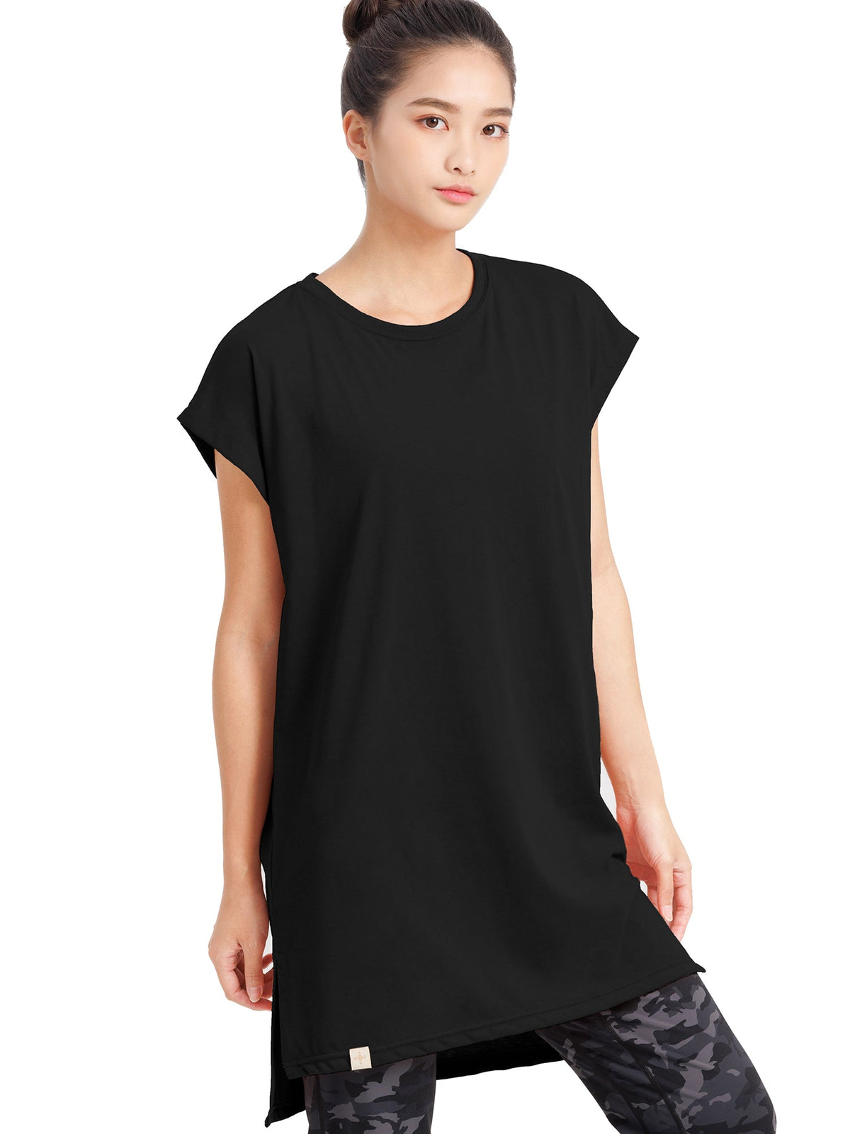 [Loopa] ルーパ サイドスリット チュニック Tee / side slit tunic tee