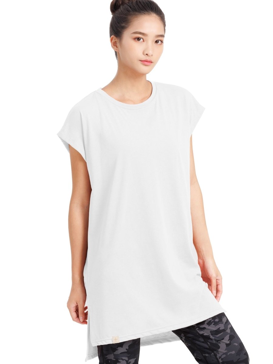 [Loopa] ルーパ サイドスリット チュニック Tee / side slit tunic tee - Loopa ルーパ 公式 ヨガウェア・フィットネスウェア