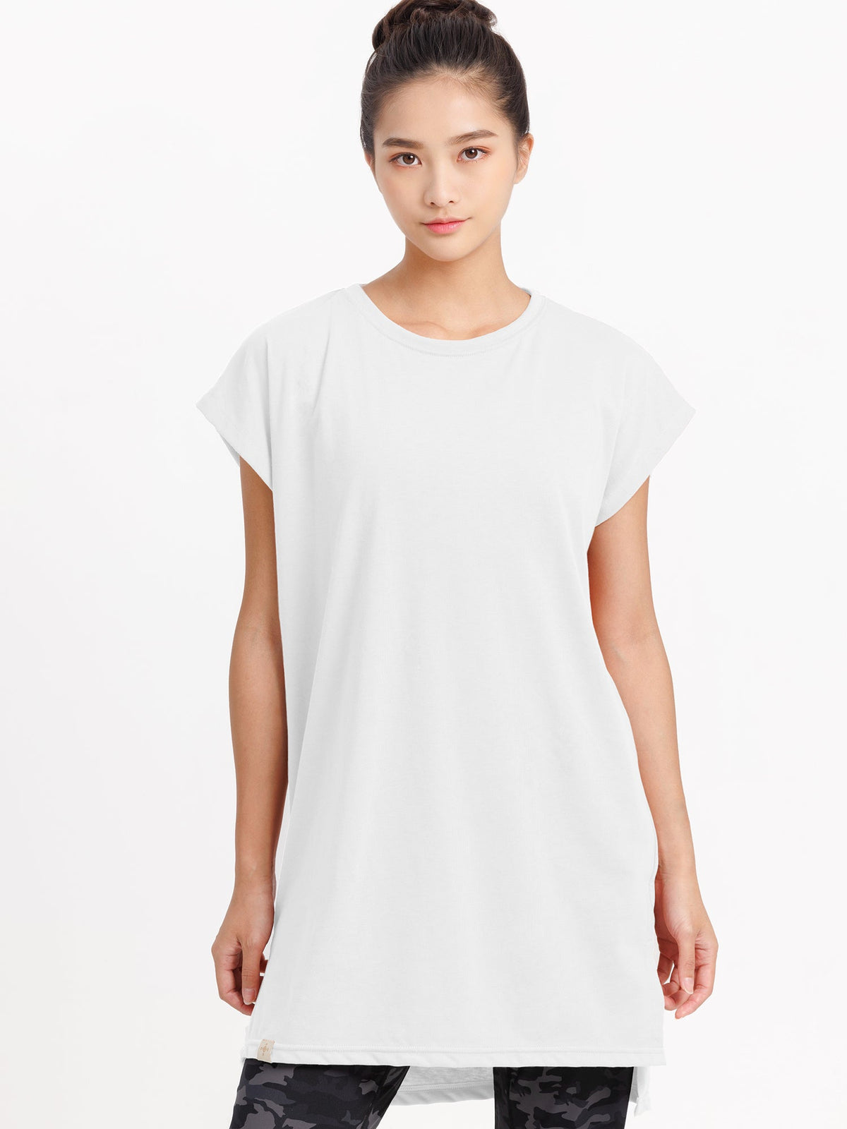 [Loopa] Loopa Side Slit Tunic Tee / side slit tunic tee