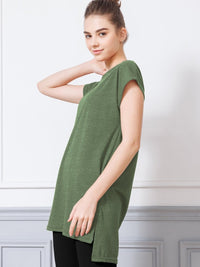 [Loopa] ルーパ サイドスリット チュニック Tee / side slit tunic tee - Loopa ルーパ 公式 ヨガウェア・フィットネスウェア