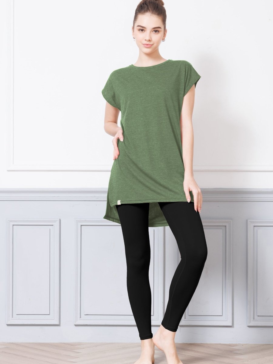 [Loopa] ルーパ サイドスリット チュニック Tee / side slit tunic tee - Loopa ルーパ 公式 ヨガウェア・フィットネスウェア