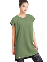 [Loopa] Loopa Side Slit Tunic Tee / side slit tunic tee