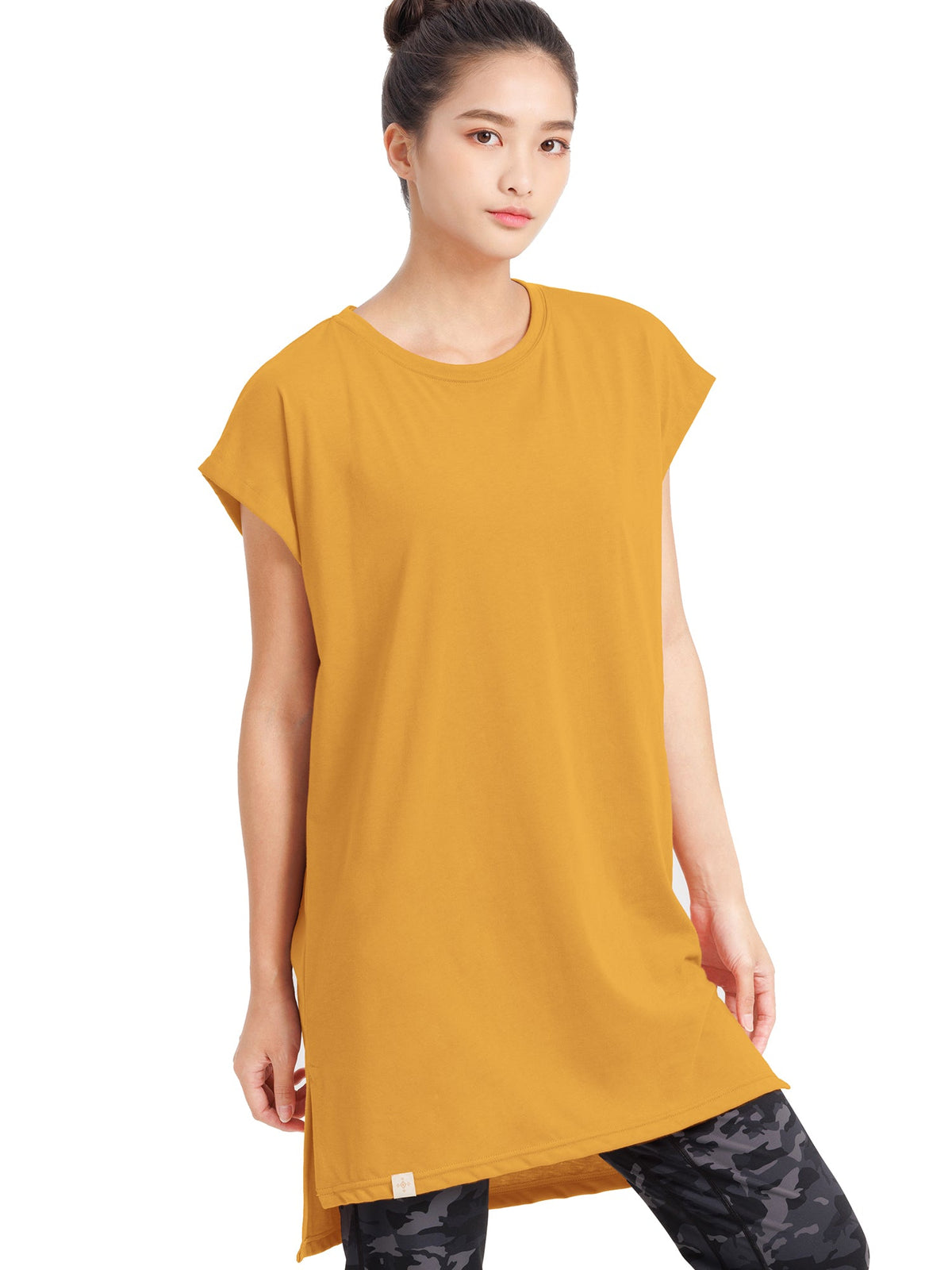 [Loopa] ルーパ サイドスリット チュニック Tee / side slit tunic tee