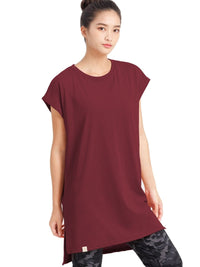 [Loopa] ルーパ サイドスリット チュニック Tee / side slit tunic tee - Loopa ルーパ 公式 ヨガウェア・フィットネスウェア