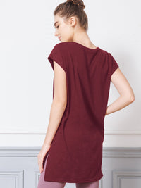 [Loopa] Loopa Side Slit Tunic Tee / side slit tunic tee