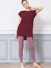 [Loopa] Loopa Side Slit Tunic Tee / side slit tunic tee