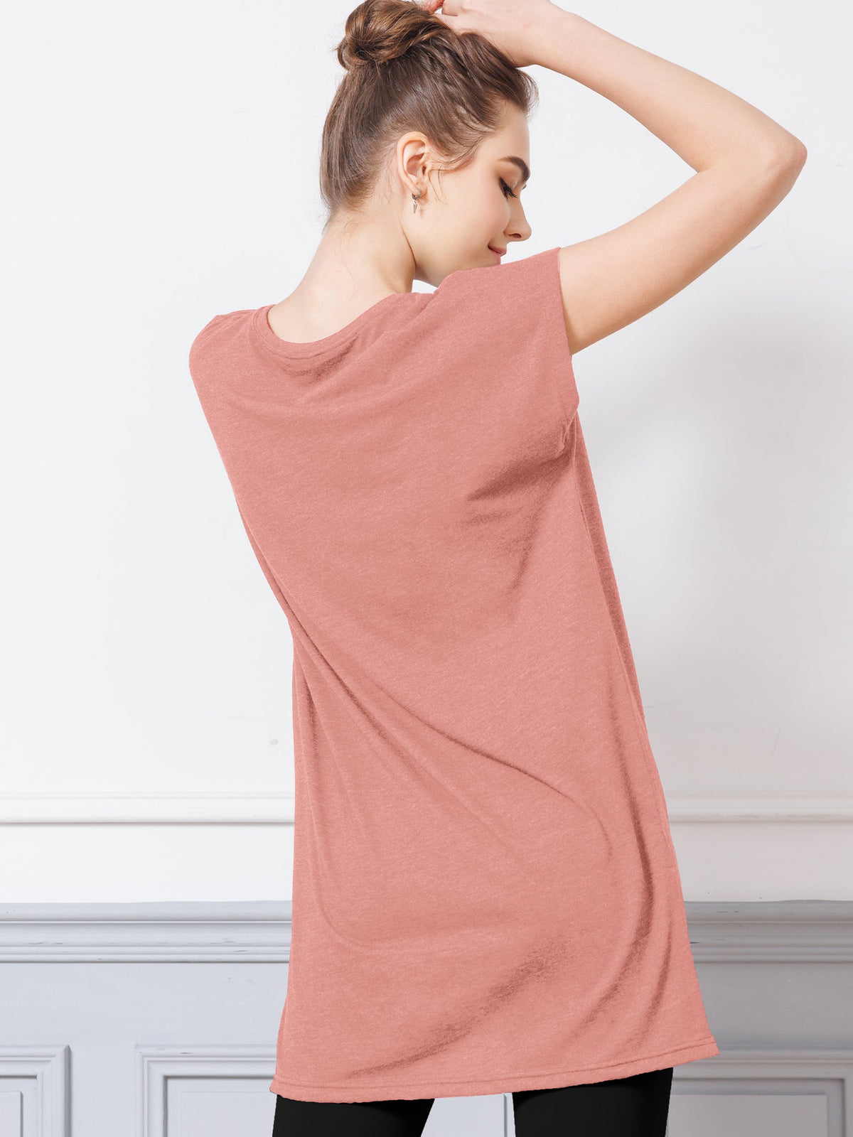 [Loopa] Loopa Side Slit Tunic Tee / side slit tunic tee