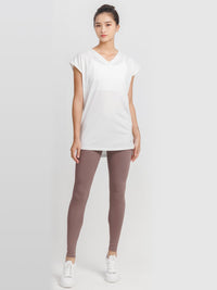 [Loopa] Loopa Back Cross V-Neck Tunic