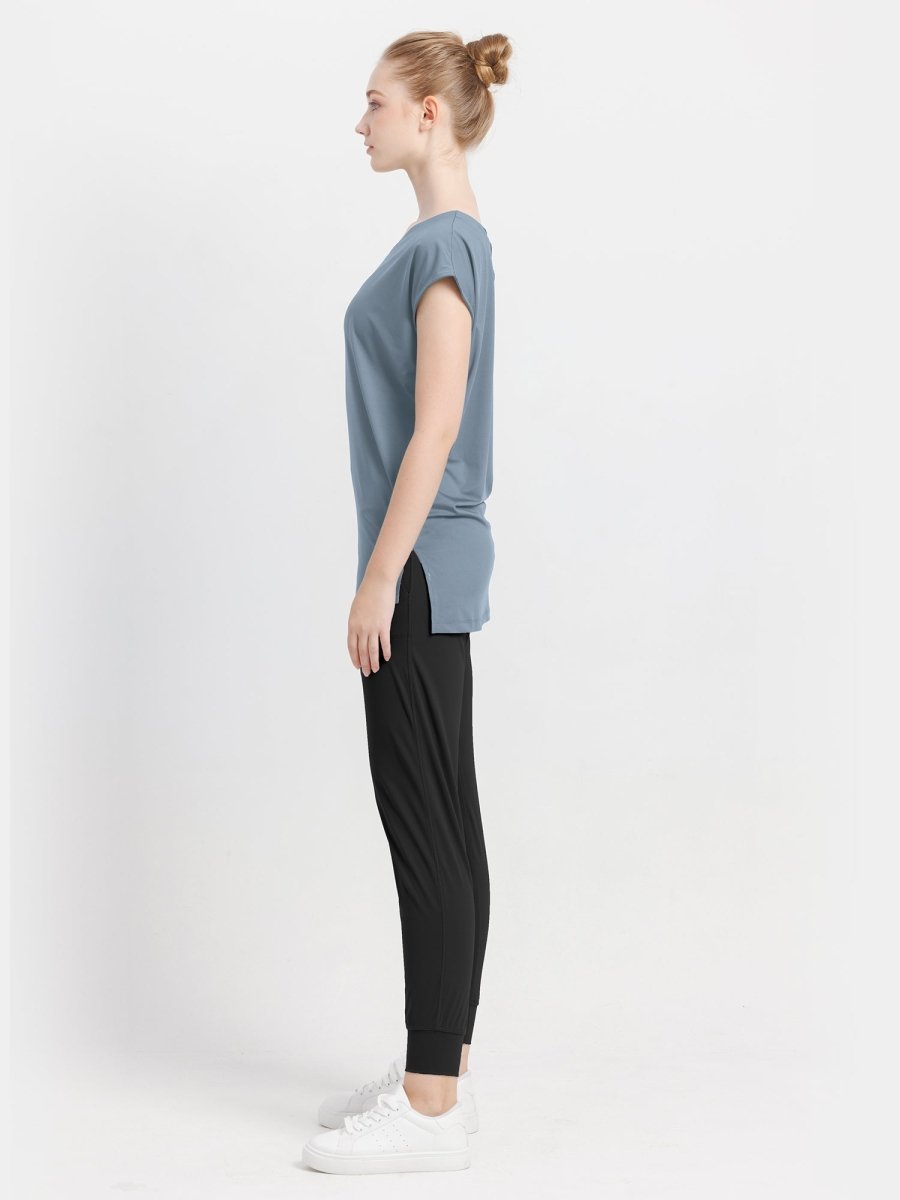 [Loopa] ルーパ バッククロス Vネック チュニック back cross v-neck tunic - Loopa ルーパ 公式 ヨガウェア・フィットネスウェア