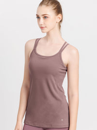 期間限定SALE[Loopa] ルーパ カップ付き ダブルストラップ キャミソール / double strap camisole