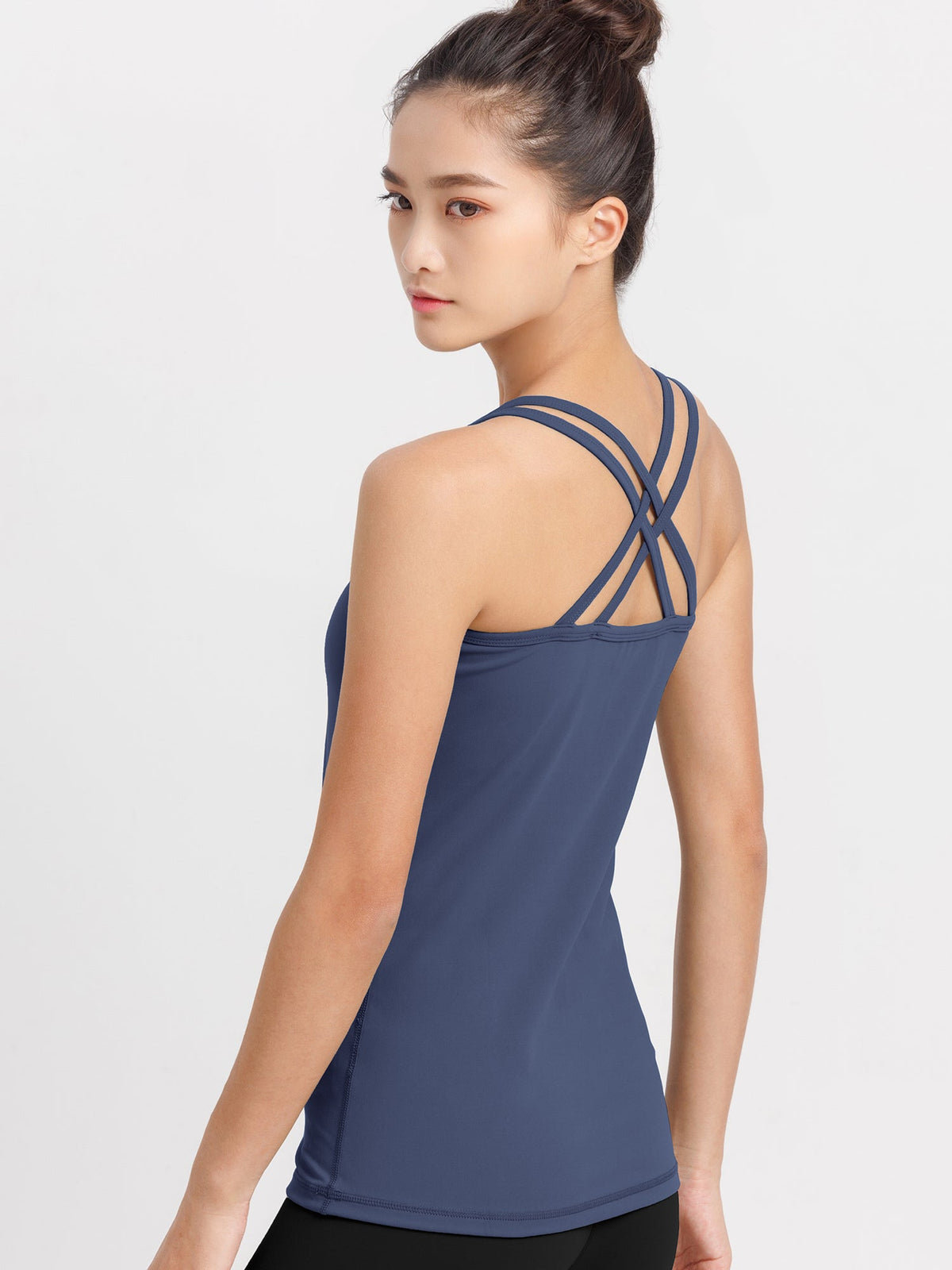 期間限定SALE[Loopa] ルーパ カップ付き ダブルストラップ キャミソール / double strap camisole