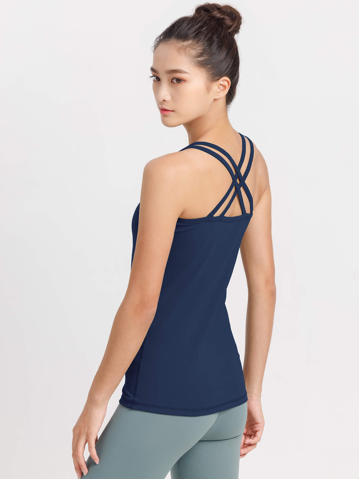 期間限定SALE[Loopa] ルーパ カップ付き ダブルストラップ キャミソール / double strap camisole