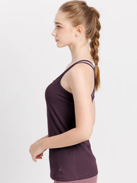 期間限定SALE[Loopa] ルーパ カップ付き ダブルストラップ キャミソール / double strap camisole