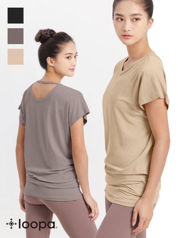 [Loopa] VネックドルマンTee / V Neck Dolman Tee - Loopa ルーパ 公式 ヨガウェア・フィットネスウェア