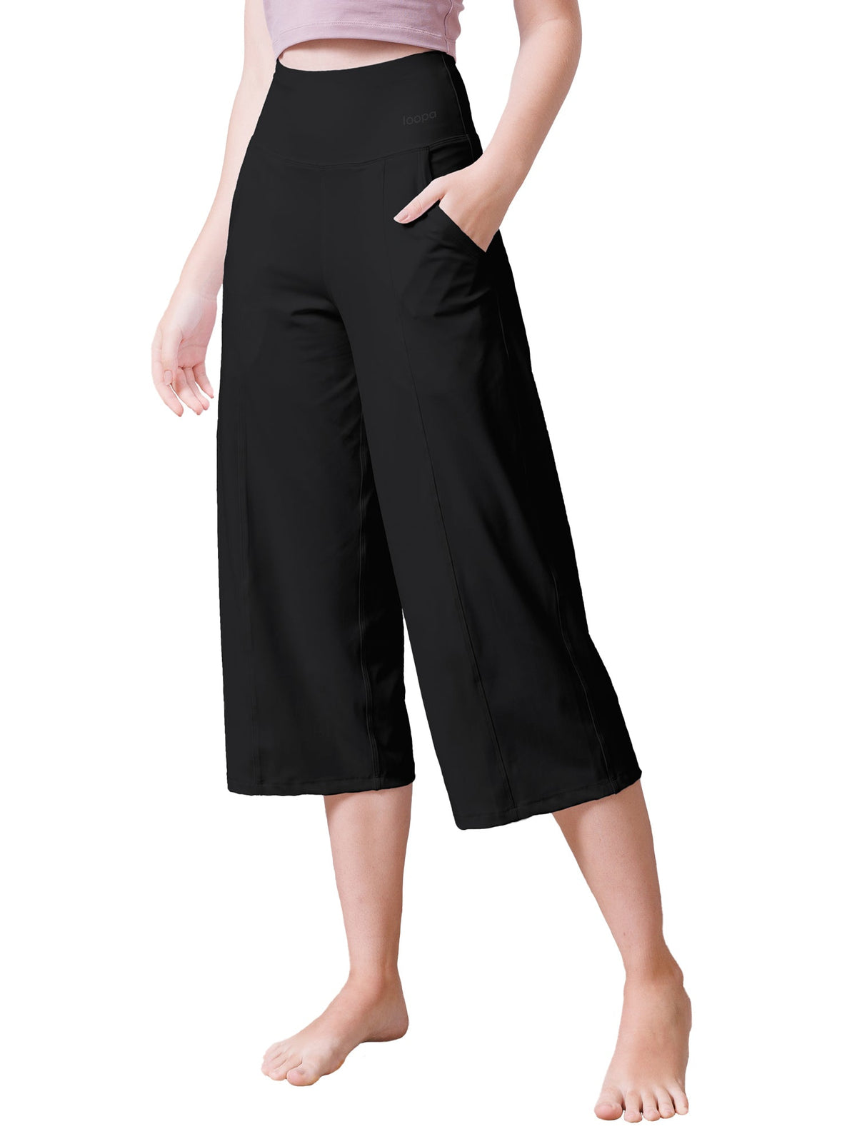 期間限定SALE[Loopa] ルーパ ワイドクロップパンツ Wide Crop Pants