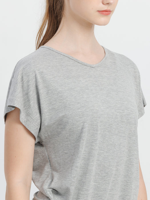 [Loopa] 2.0 Drawstring Tunic T-Shirt Yoga Drawstring Tunic T-shirt