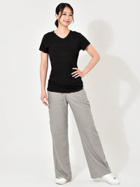 SALE[Loopa]BA VネックTeeトップス（バンブー） Bamboo V Neck Tee Top