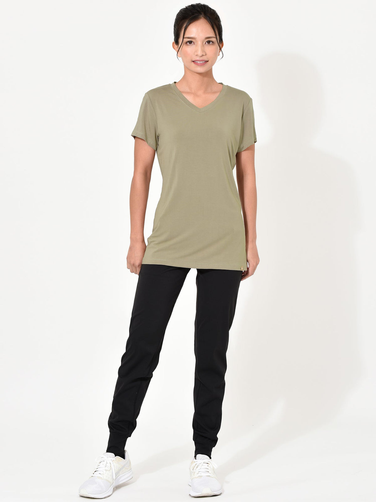 SALE [Loopa] BA V-Neck Tee Top (Bamboo) Bamboo V Neck Tee Top