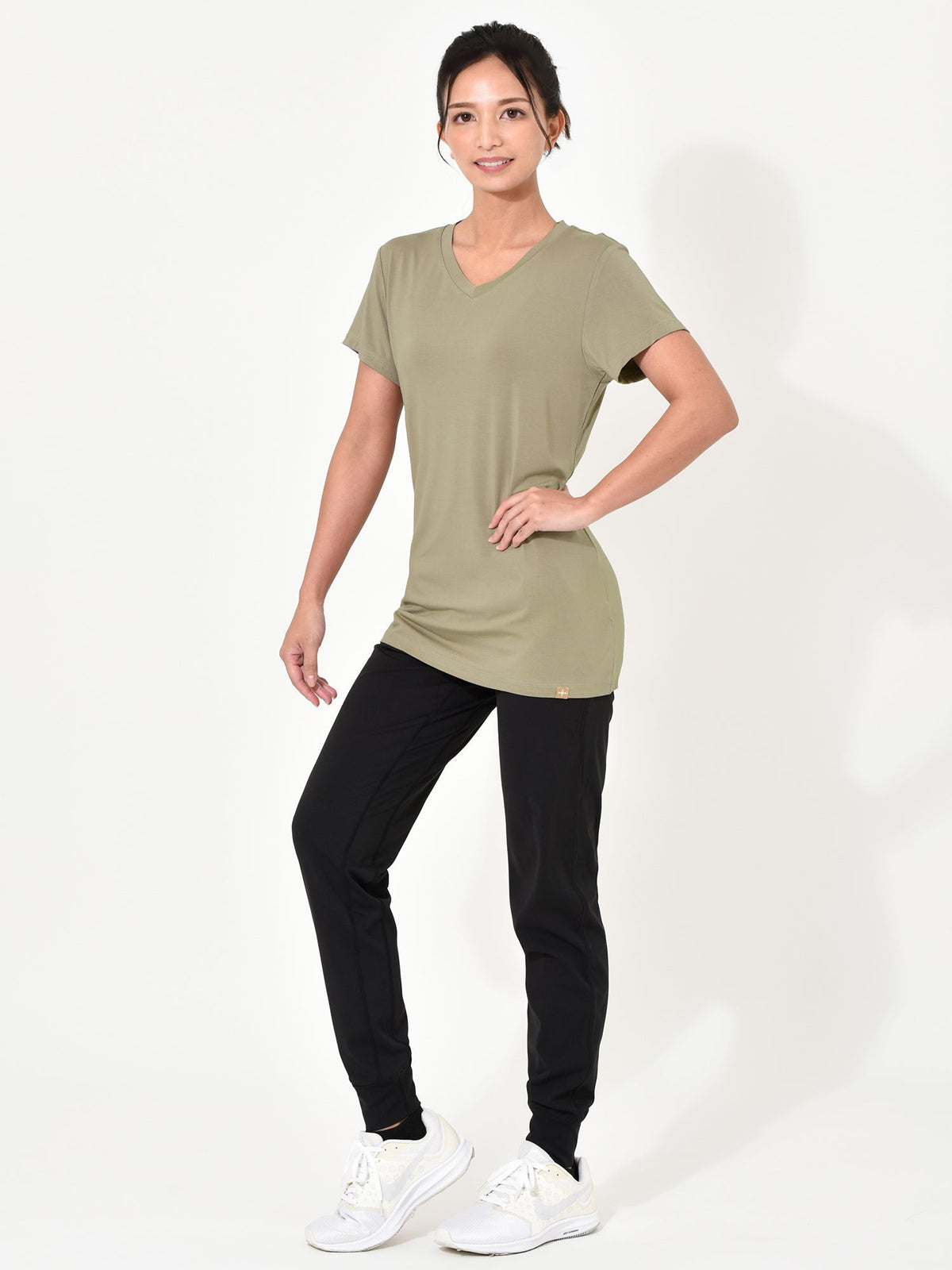 SALE [Loopa] BA V-Neck Tee Top (Bamboo) Bamboo V Neck Tee Top