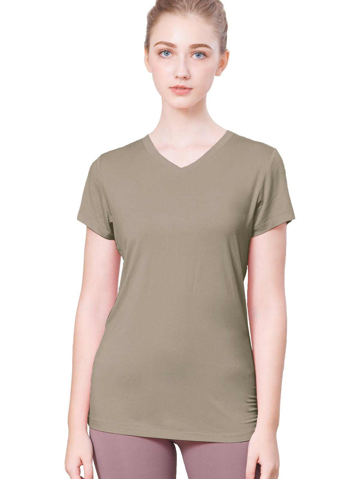 SALE [Loopa] BA V-Neck Tee Top (Bamboo) Bamboo V Neck Tee Top