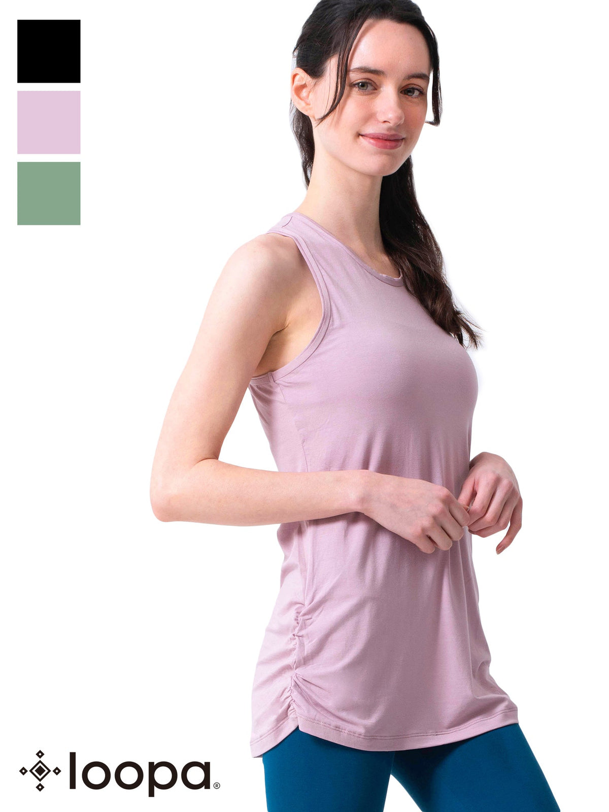 [Loopa] Plain Y-Back Yoga Tank Top