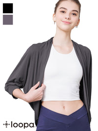 [Loopa] Dolman Cardigan Outerwear Yoga Dolman Sleeve Cardigan