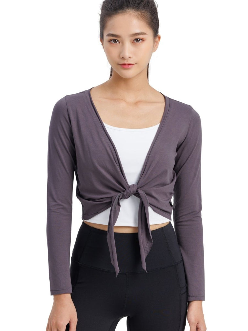 [Loopa] タイフロント カーディガン Yoga Tie-front cardigan - Loopa ルーパ 公式 ヨガウェア・フィットネスウェア