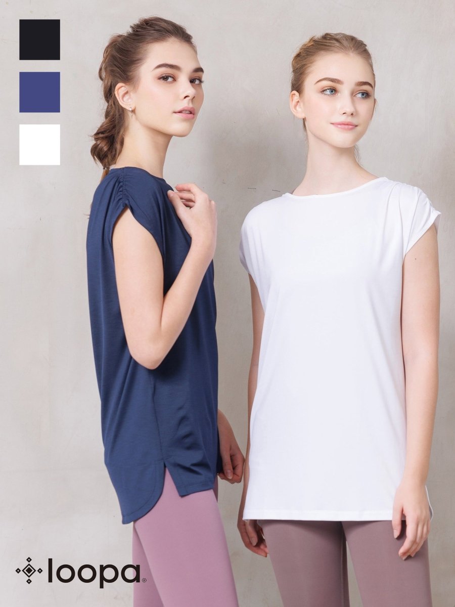 [Loopa] ルーシュ ヨガ チュニック ruche yoga tunic - Loopa ルーパ 公式 ヨガウェア・フィットネスウェア