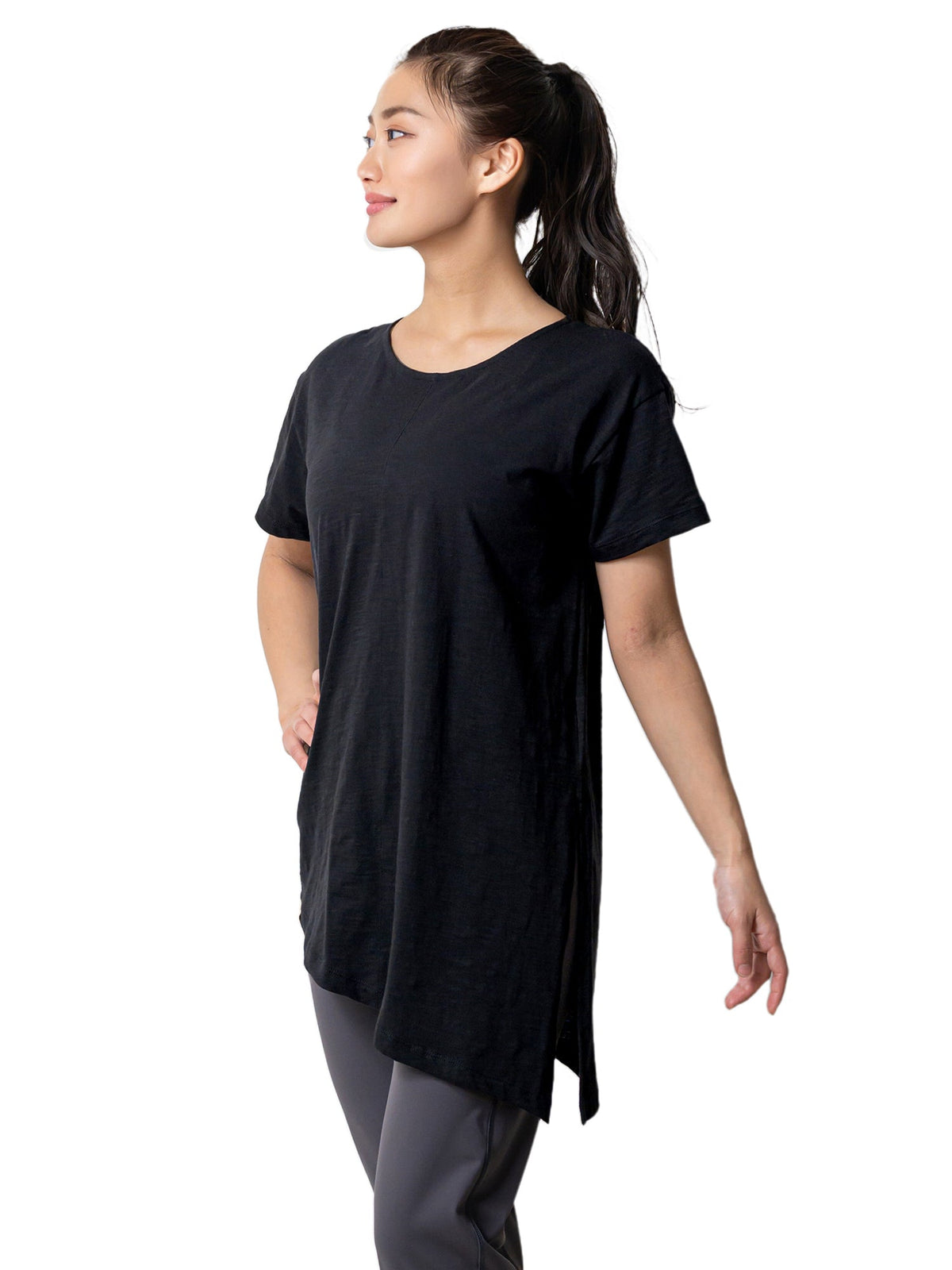 SALE[Loopa] 2.0 アシメトリカル 2way Tシャツ Asymmetrical 2way T-shirt