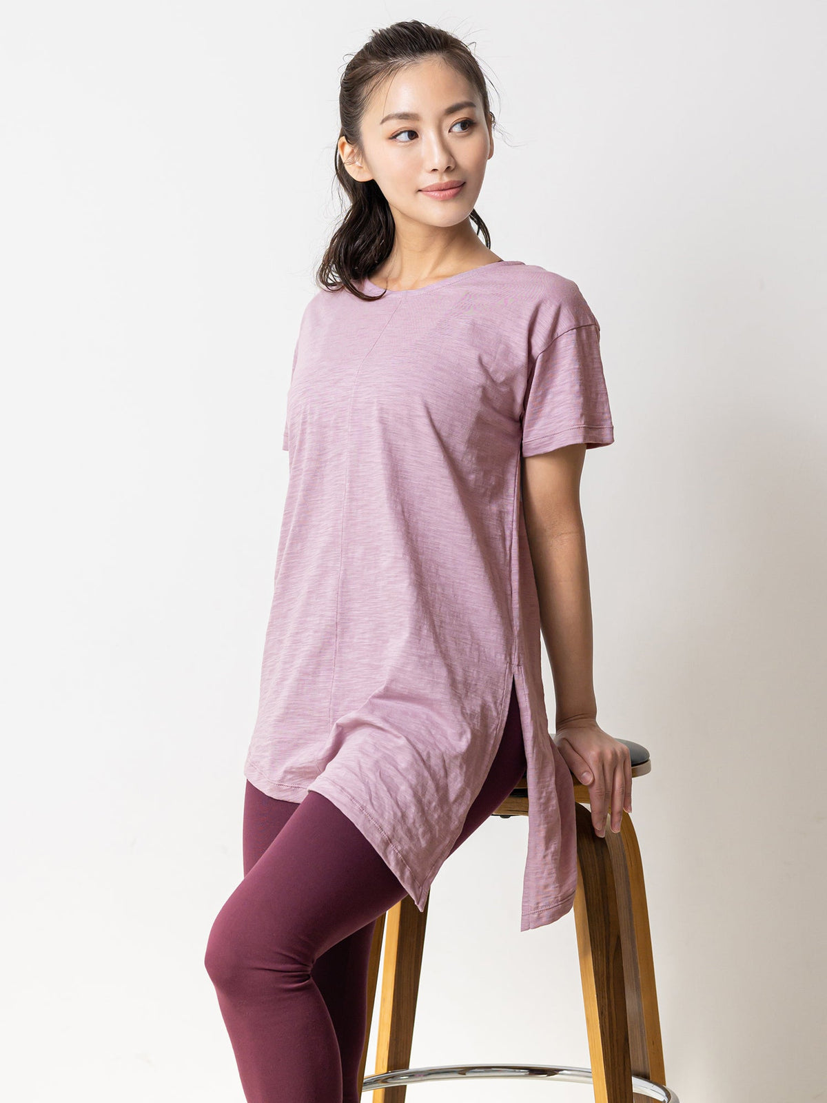 SALE[Loopa] 2.0 アシメトリカル 2way Tシャツ Asymmetrical 2way T-shirt