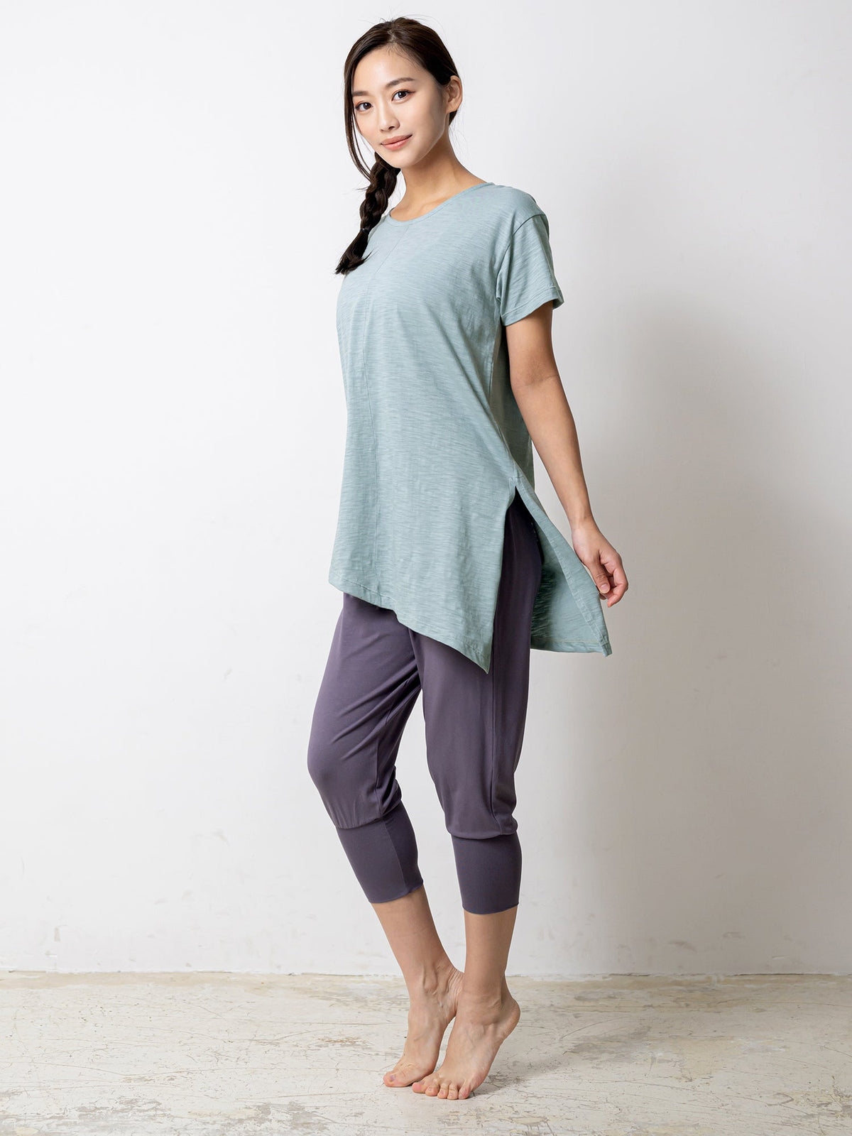 SALE[Loopa] 2.0 アシメトリカル 2way Tシャツ Asymmetrical 2way T-shirt