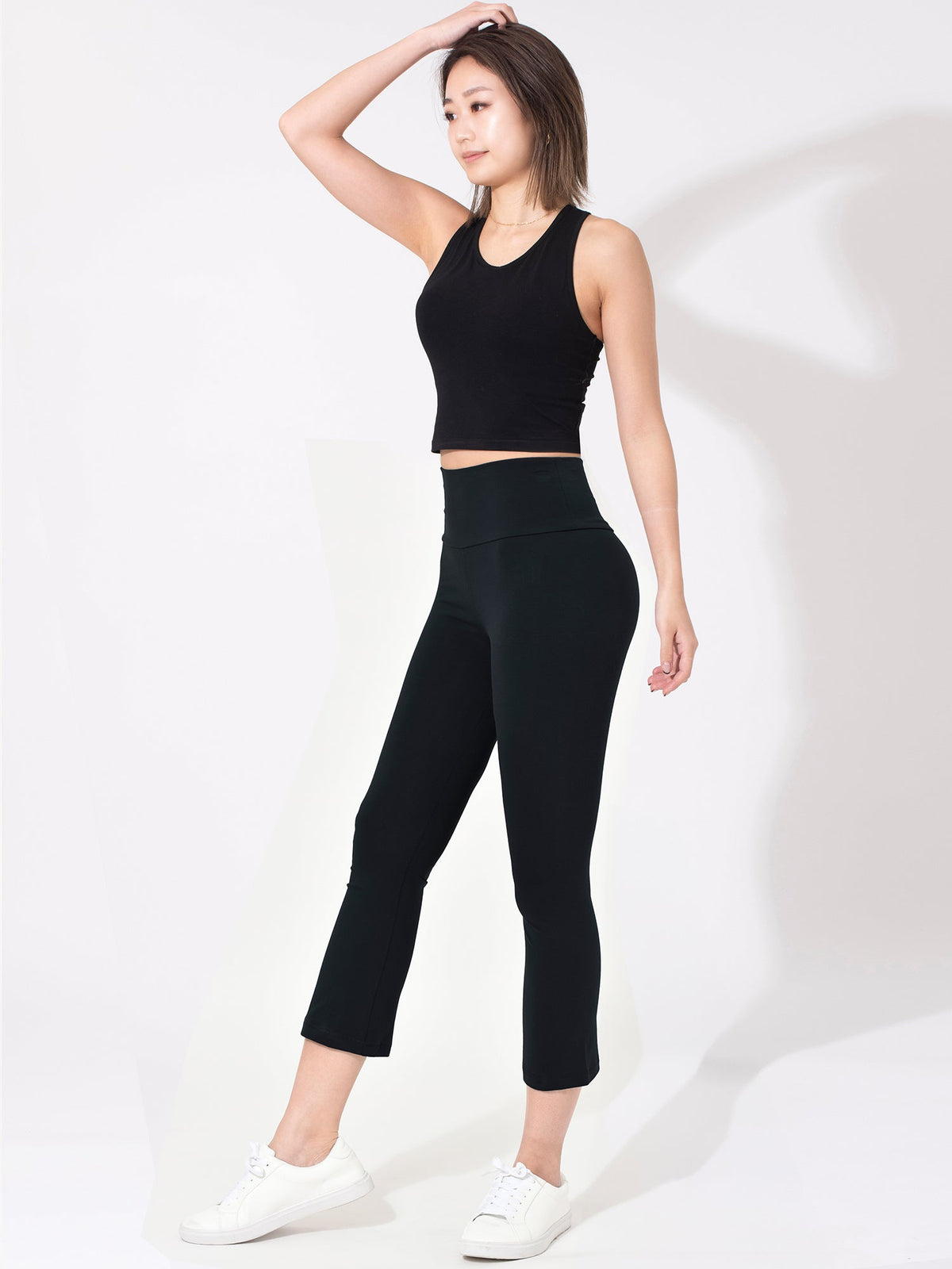 [Loopa] Stretch Cotton Capri Yoga Pants 23FW ストレッチコットンカプリヨガパンツ