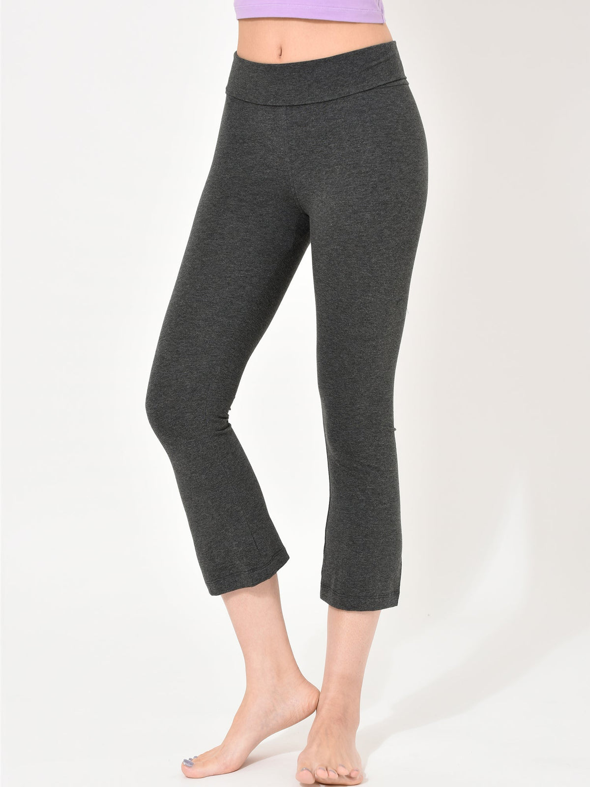 [Loopa] ストレッチコットンカプリヨガパンツ Stretch Cotton Capri Yoga Pants 23FW