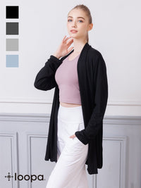 [Loopa] リラックスロングカーディガン relaxed long cardigan - Loopa ルーパ 公式 ヨガウェア・フィットネスウェア