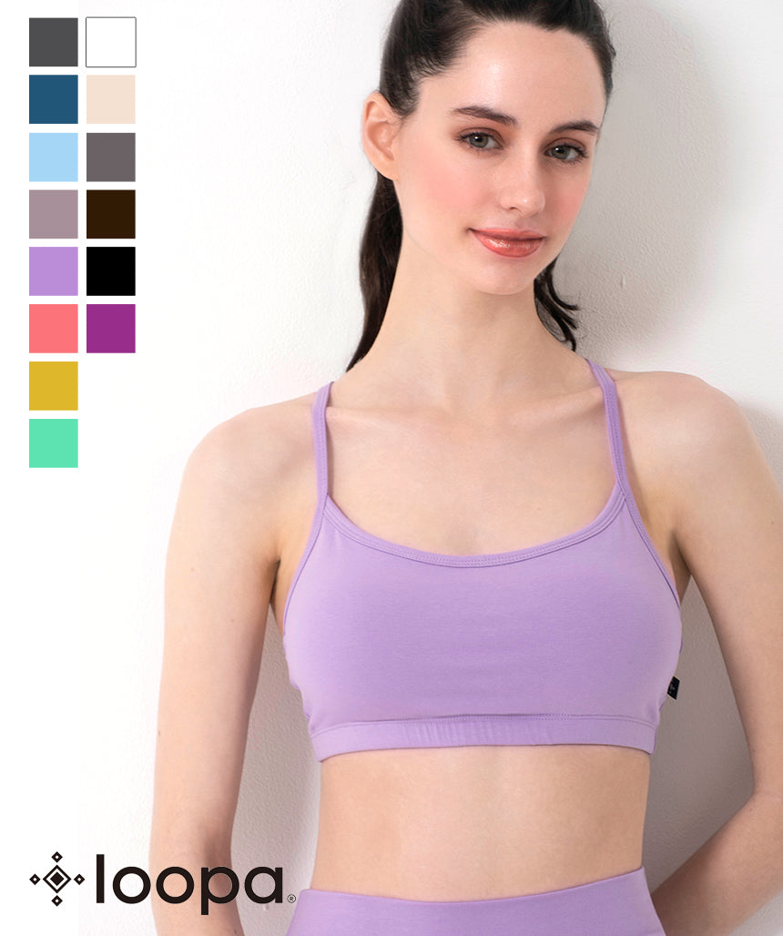 [Loopa] ナチュラルフィット ブラトップ スポーツブラ Natural Fit Bra Top