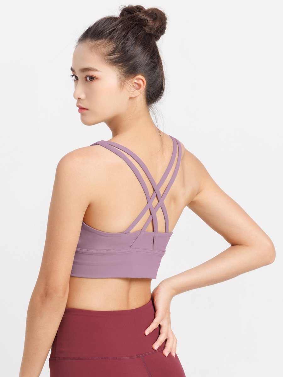 [Loopa] ヨガ ダブルクロス ワークアウト ブラトップ Yoga Double Cross Workout Bra Top - Loopa ルーパ 公式 ヨガウェア・フィットネスウェア