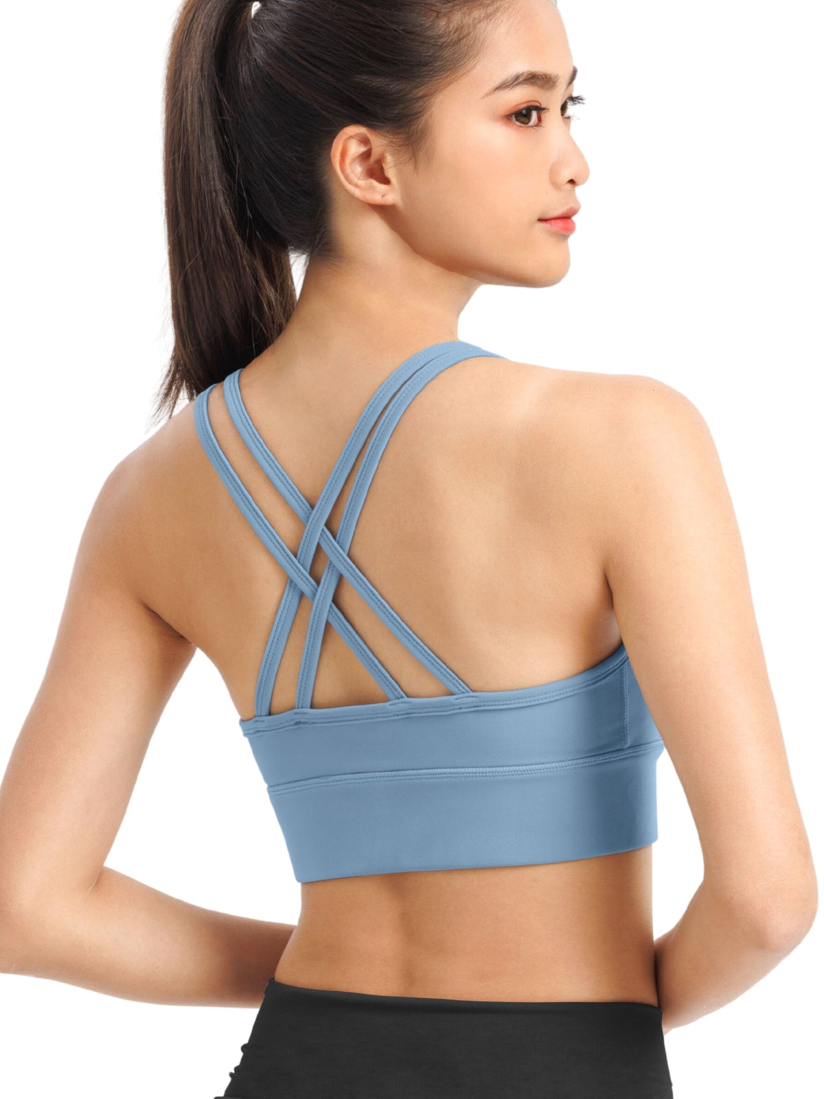 SALE[Loopa] 3D Double Cross Back Bra Top 3D W-cross back bra top