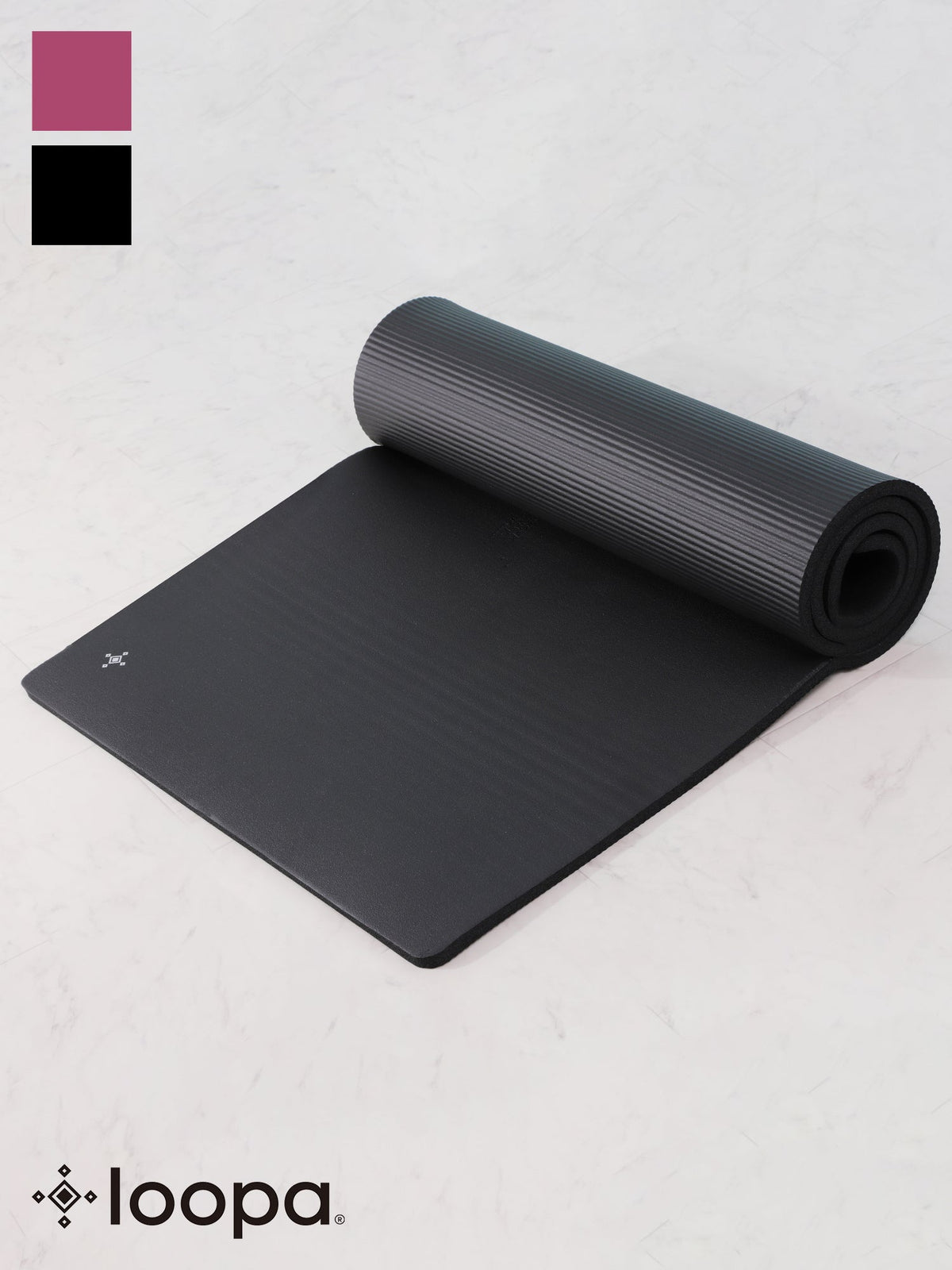 SALE[Loopa] Yoga Mat 12mm / Thick Training Pilates Muscle Training Sports Large High Quality With Strap 23ss