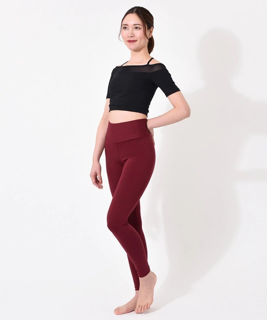 新色[Loopa] ルーパ ストレッチコットン ヨガレギンス Strech Cotton Yoga Leggings / ヨガパンツ ボトムス ヨガウェア [A] 20_1 - Loopa ルーパ 公式 ヨガウェア・フィットネスウェア