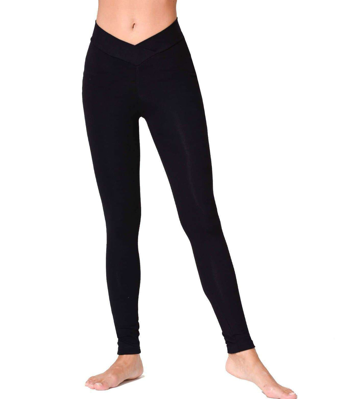 [Loopa] 魔法の美脚 ストレッチ ヨガパンツ レギンス カプリパンツ Stretch Yoga Pants V-front/ ヨガウェア ボトムス [A] 20_1.