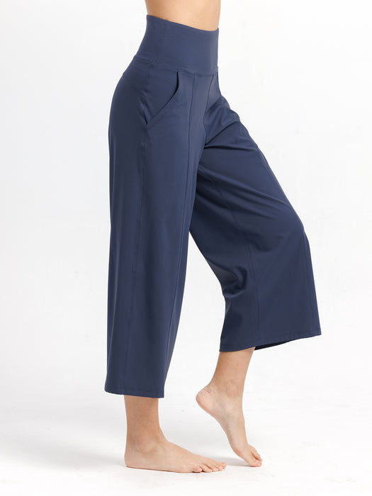 [Loopa] 弹性瑜伽裤（V型前） 花纹瑜伽裤 弹性瑜伽裤V型前