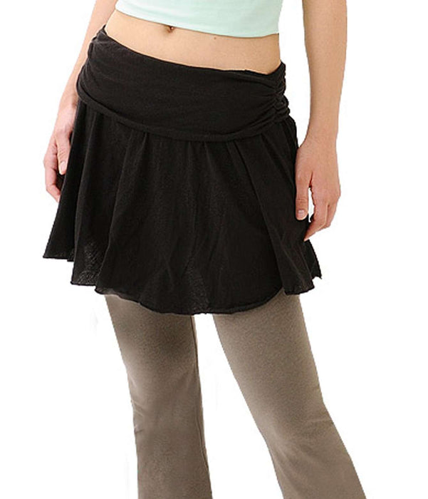[Loopa] コットンシフォンミニスカート Cotton chiffon mini skirt / ヨガボトムス ヨガウェア [A] 10_1.