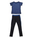 [Loopa] ルーパ フィットネス Tシャツ レギンス 上下セット ヨガボトムス / 2点セット ヨガウェア スポーツウェア レディース[A].